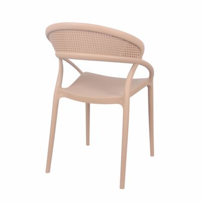 Lot de 4 chaises de terrasse roses  Oviala