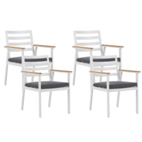 Lot de 4 chaises Métal Gris CAVOLI