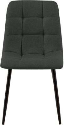 Lot De 4 Chaises De Salle À Manger Shila Avec Piètement En Métal Noir