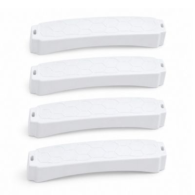Lot de 4 échelons Blancs d'échelle de piscine + visserie