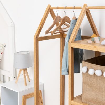 Lot de 4 cintres enfant bois H19cm - Atmosphera Créateur d'intérieur