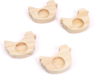 Baker Ross Coquetiers En Bois – Lot De 6 – 48 Mm X 33 Mm – À Décorer Avec Peinture, Feutres, Paillettes – Loisir Créatif Enfant Et Adulte