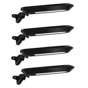 Lot de 4 Eclairage Solaire LED à Détection de mouvement Orientable et Mural
