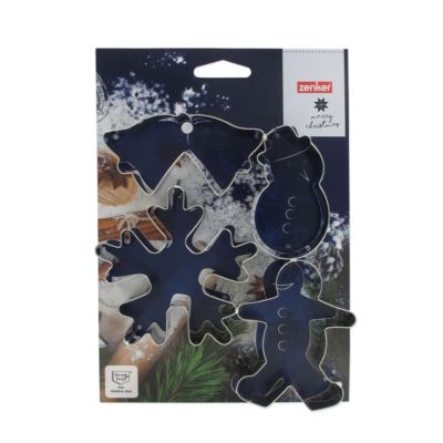 Lot de 4 emporte-pièces de Noël Zenker Emporte-pièces