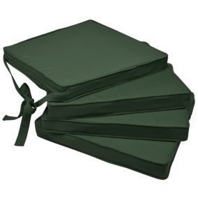 Lot de 4 galettes de chaises Loft SK Vert foncé 45x40x5cm