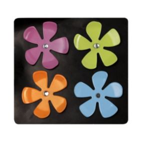 Lot de 4 magnets fleurs - Marque Française