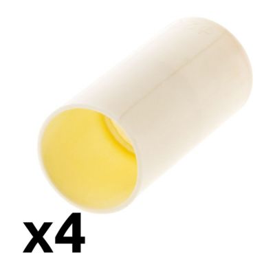 Lot de 4 manchons IRL diamètre 20mm - Blanc - Zenitech