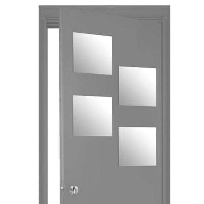 Lot de 4 Miroirs Carrés adhésifs 30x30cm - 5Five