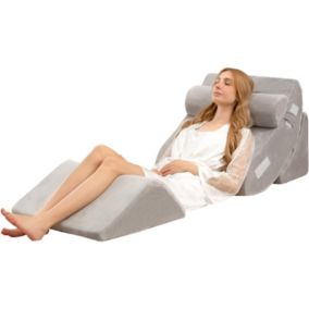 Lot de 4 Oreillers Compensés en Mousse à Mémoire de Forme Post Chirurgie Ensemble oreillers Orthopédiques Réglables
