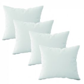 Lot de 4 oreillers, coussins de garnissage - 50 x 50 cm - Blanc - Vivezen