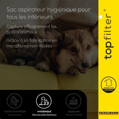 Lot De 4 Sacs Aspirateur Compatibles Hoover Alpina TopFilter Premium - Neufs