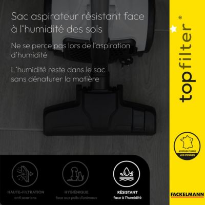 Lot de 4 packs de 4 sacs aspirateur 64565 pour Samsung et Panasonic TopFilter Premium