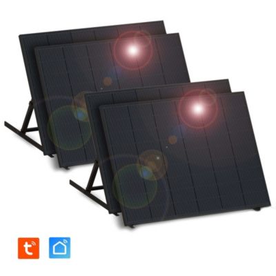 Lot de 4 panneaux solaires prémontés 840 W connectés Wi-Fi