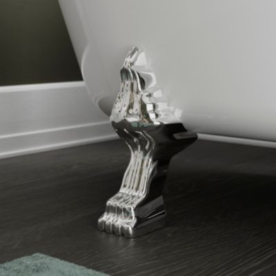 Lot de 4 pieds de baignoire chromé GoodHome Emba