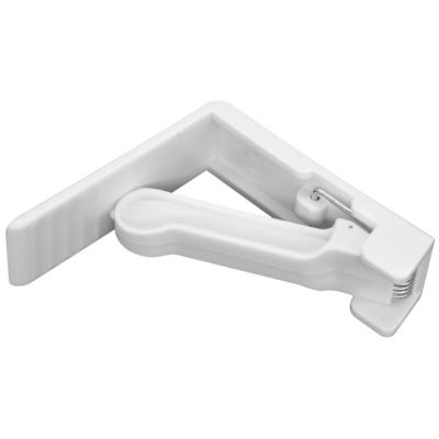 Lot de 4 pinces à nappe en acier inoxydable - 8 x 7 cm - Noir - Pour tables épaisses - Facile à nettoyer - Fixation pour de nombreux types de tables | Leroy Merlin