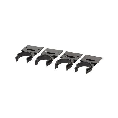 Lot de 4 plinthes à clipser GoodHome L. 4 cm plastique noir