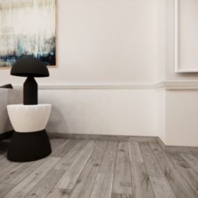 Lot de 4 plinthes Vintage oak gris 8 x 45 cm GoodHome