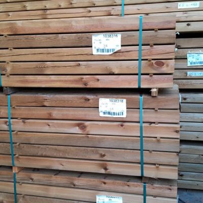 Lot de 4 poutres en pin traité classe IV R5 95X145X2100 mm