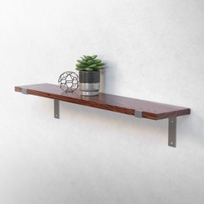Lot de 4 équerre d'Etagere murale équerre fixation en métal gris