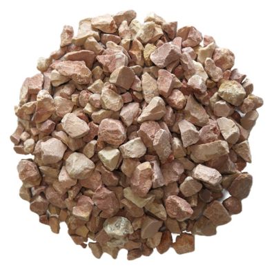 Lot de 4 sacs de 25 KG de gravillon rose calcaire 8/14