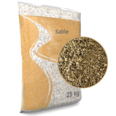 Lot de 4 sacs de 25 KG de sable de jardinage 0/4