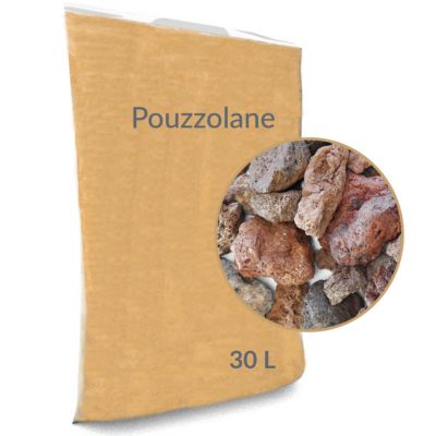 Lot de 4 sacs de 30 L de pouzzolane 20/50