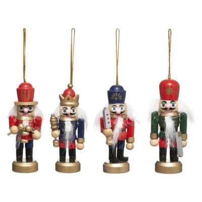 Lot de 4 Sujets de Noël "Casse Noisette" 8cm Multicolore