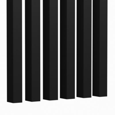 Lot de 4 tasseaux décoratifs placage noir 3 x 280 cm