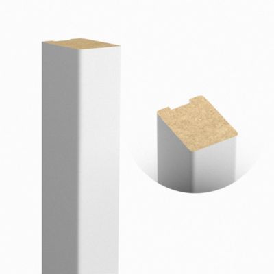Lot de 4 tasseaux placage blanc 3 x 280 cm