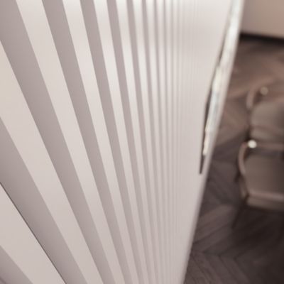 Lot de 4 tasseaux placage blanc 3 x 280 cm