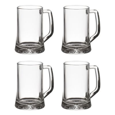 Lot de 4 Verres à Bières "Anse" 32cl Transparent