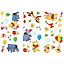 Lot de 41 petits stickers Winnie 17 x 34