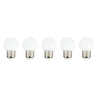 Lot de 5 ampoules compatible guirlande PARTY BULB WHITE Blanc Plastique E27