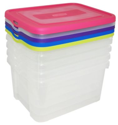 Boîte De Rangement Curver Style Rotin – Grande Capacité Avec Couvercle – Plastique Résistant – Plusieurs Coloris