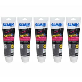 Lot de 5 Colles pour Stickers Semin, Frises et Raccords Papiers Peints, Tube de 250 g