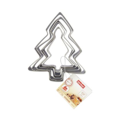 Lot de 5 emporte-pièces de Noël en forme de sapin Zenker Emporte-pièces