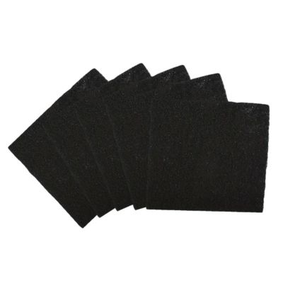 Lot de 5 filtres à charbon actif pour composteur, poubelle à compost - Carré - Linxor