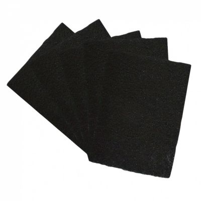 Lot de 5 filtres à charbon actif pour composteur, poubelle à compost - Rectangle - Linxor