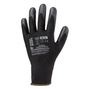 Lot de 5 gants pour manutention et travaux de précision eurolite Coverguard noir - Taille 10 (XL)