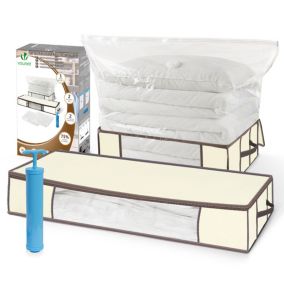 Lot de 5 Housses de rangement sous vide sous lit VOUNOT