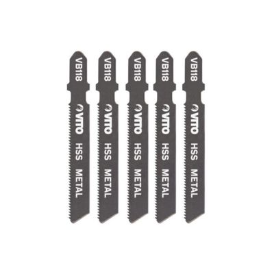 Lot de 5 Lames Scie sauteuse Acier Long: 77mm Coupe 1 à 3mm Emboîtement Bosch VB118.VITO