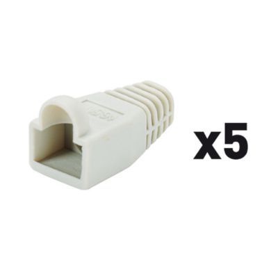 Lot de 5 Manchons RJ45 mâle Erard gris