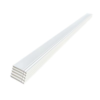 Lot de 5 Plinthes Style Prépeint MDF, L.2,44 m x l.14,8 cm x Ep.16 mm