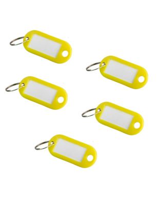 Lot de 5 portes-étiquettes, jaune, 50x20mm - THIRARD