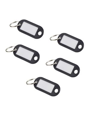 Lot de 5 portes-étiquettes, noir, 50x20mm - THIRARD