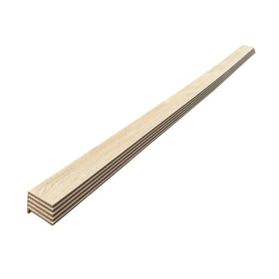 Lot de 5 Surplinthes MDF Plaquées Chêne,  L.2.23 m x H.9.2 cm, Ep.20 mm