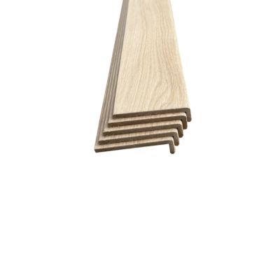 Lot de 5 Surplinthes MDF Plaquées Chêne,  L.2.23 m x H.9.2 cm, Ep.20 mm