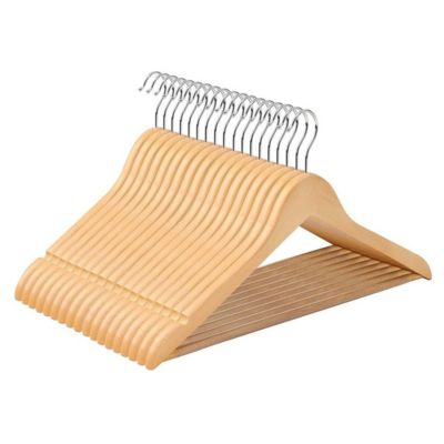 Lot de 50 cintres en bois bois Helloshop26