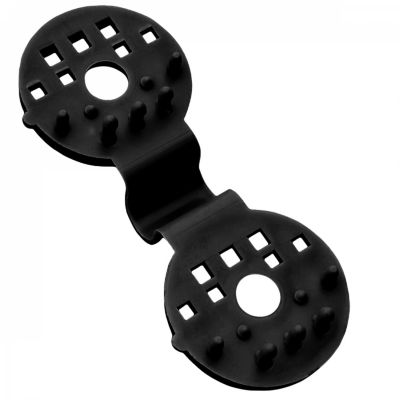 Lot de 50 clips de fixation pour brise vue, bâche ou toile d'ombrage  - Noir - Linxor