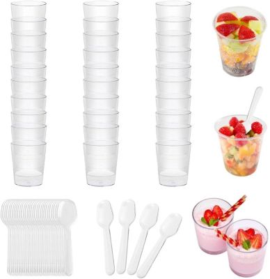 Lot de 50 verrines plastique 55 ml réutilisables